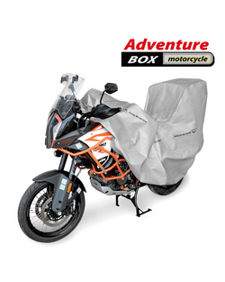 Pokrowiec na motocykl Kegel-Błażusiak dł. 215-245 cm adventure box popielaty