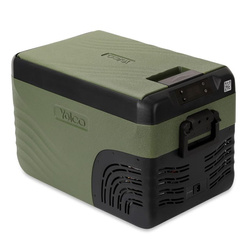 Lodówka turystyczna z kompresorem Yolco KX30 Carbon 25L 12V 24V 240V + adapter baterii modułowej Yolco SC/SX