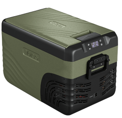 Lodówka turystyczna z kompresorem Yolco KX30 Green 25L 12V 24V 240V + bateria modułowa Yolco SC4B 15600 mAh