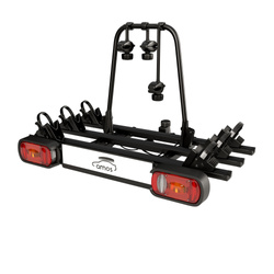 AMOS GIRO 3 Black Bagażnik rowerowy na hak platforma rowerowa na 3 rowery do 75KG - 13PIN