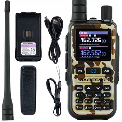 Krótkofalówka Radiotelefon Walkie-talkie VHF UHF PASMO LOT Baofeng UV-5R EU MINI CAMO