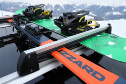 Bagażnik na narty AMOS Ski Lock 5 Silver aluminium 5 pary nart 4 deski / FERIE2026