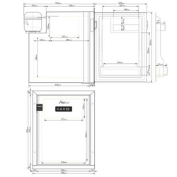 Lodówka kompresorowa Yolco QL50 SILVER 47L 12/24V 240V