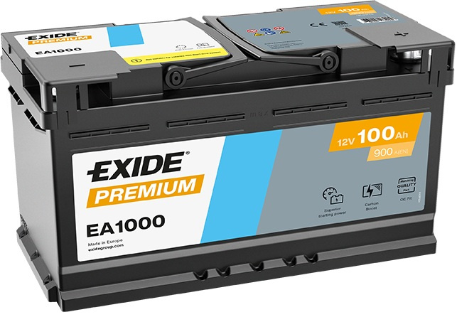 Akumulator Exide EA1000 100Ah 900A P+ 12V