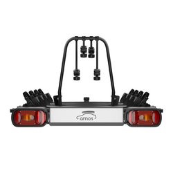 AMOS GIRO 4 Black Bagażnik rowerowy na hak platforma rowerowa na 4 rowery do 75KG - 7PIN