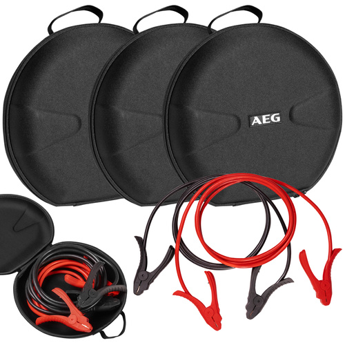 3x Kable rozruchowe AEG DIN25 Podświetlane StartProtect Etui