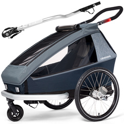Przyczepka rowerowa dla dziecka 3w1 jogger, wózek spacerowy Croozer Kid Vaaya 1 Graphite Blue
