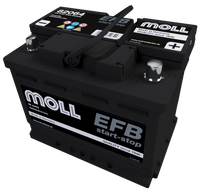 Akumulator Moll ME82064 64Ah 620A P+ 12V