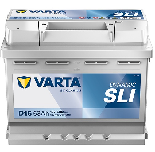 Akumulator Varta SLI 563400061 63Ah 610A P+ 12V