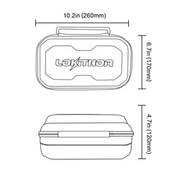 Lokithor LO-CASE003 Etui do J401 J402 J1000 J1500 pokrowiec ochronny EVA