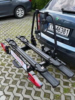 Spinder LX2 LED Bagażnik uchwyt rowerowy na hak na 2 rowery składany 13-PIN