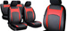 Pokrowce na fotele samochodowe Pok-Ter Design Leather Skóra Czerwone
