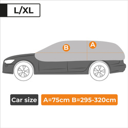 Pokrowiec na dach i szyby samochodowe AZILO Pro Igloo - rozmiar L-XL hatchback + torba / FERIE2026