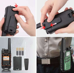 ZESTAW 4x Krótkofalówka Walkie-talkie Baofeng BF-25E Red PMR podkanały