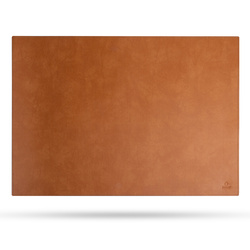 Elegancka mata na biurko podkładka pod myszkę ze skóry Baltan XL 70x50 cm brązowa