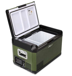 Lodówka turystyczna z kompresorem Yolco GCX37 Green 37L 12V 24V 240V + bateria modułowa Yolco 15600 mAh