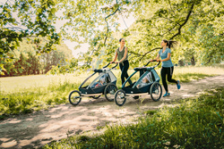 Przyczepka rowerowa dla dziecka 3w1 jogger, wózek spacerowy Croozer Kid Vaaya 1 Graphite Blue