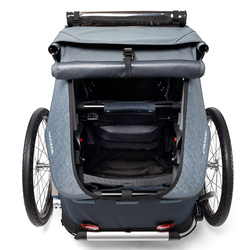 Przyczepka rowerowa dla dziecka 3w1 jogger, wózek spacerowy Croozer Kid Vaaya 1 Graphite Blue