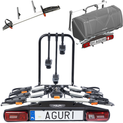 Aguri Active Bike PRO 4 Silver + BOX 380L + Uchwyt na narty 400 mm