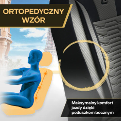 Pokrowce samochodowe Paris skórzane ergonomiczne komplet Beżowe