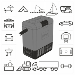 Lodówka turystyczna z kompresorem Yolco ET8 9L Bluetooth 5.0