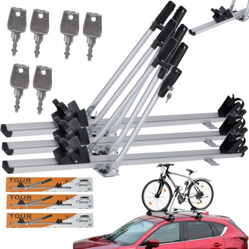 3 x Amos Tour Bagażnik rowerowy na dach