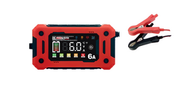 Prostownik z mikroprocesorem Prowerk 6A 12V funkcja naprawy mocny LCD