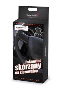 Pokrowiec SKÓRZANY  na kierownicę S 35-37 cm do obszycia