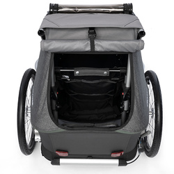 Przyczepka rowerowa dla dziecka, wózek spacerowy 2w1 Croozer Kid Keeke 1 Mountain Grey