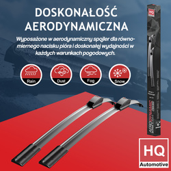 Wycieraczki samochodowe uniwersalne HQ Automotive Multiplus 550mm+400mm