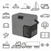 Lodówka turystyczna z kompresorem Yolco ET18 CARBON 17L Bluetooth 5.0