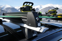 Bagażnik na narty Amos Ski Lock 5 Black aluminium 5 pary nart 4 deski