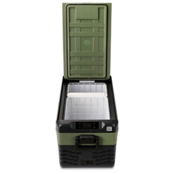 Lodówka turystyczna z kompresorem Yolco KX30 Green 25L 12V 24V 240V + bateria modułowa Yolco SC4B 15600 mAh