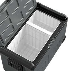 Lodówka turystyczna z kompresorem Yolco TCX50 Carbon 52L 12V 24V 240V + bateria modułowa