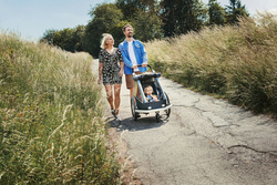 Przyczepka rowerowa dla dziecka 3w1 jogger, wózek spacerowy Croozer Kid Vaaya 1 Graphite Blue