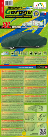 Pokrowiec na samochód Membrane Garage XXL sedan 500-535 cm + torba