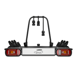AMOS GIRO 3 Black Bagażnik rowerowy na hak platforma rowerowa na 3 rowery do 75KG - 13PIN