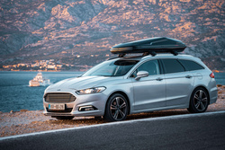 Boks dachowy Mont Blanc Altitude 450 450L dwustronne otwieranie 75 kg czarny połysk