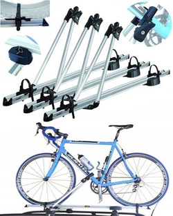 3x Hakr Pro Speed Silver Bagażnik rowerowy na dach
