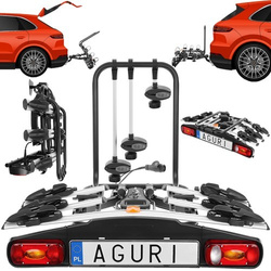 Aguri Active Bike 4 + adapter 7/13PIN + osłona na kulę haka