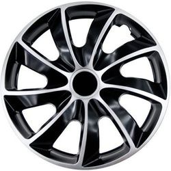 Kołpaki 14 NRM Quad Bicolor 4 szt. + klucz do kół Formula 1 F1 17/19 mm 21/23 mm + etui