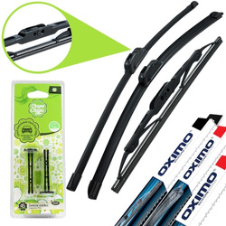 Zestaw uniwersalnych wycieraczek Oximo WU650+WUP600+WUS350+zapach