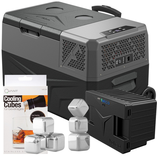 Lodówka turystyczna z kompresorem Yolco BCX30 CARBON 28L + bateria modułowa + gratis kostki lodu