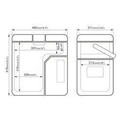 Lodówka turystyczna z kompresorem Yolco ET18 SAND 17L Bluetooth 5.0 + bateria modułowa