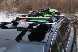 Bagażnik na narty AMOS Ski Lock 5 Silver aluminium 5 pary nart 4 deski / FERIE2026