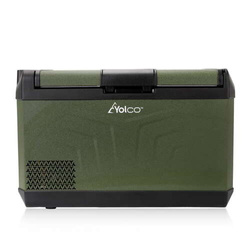 Lodówka turystyczna z kompresorem Yolco GCX37 Green 37L 12V 24V 240V + bateria modułowa Yolco 15600 mAh