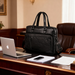Klasyczna biznesowa torba męska na laptopa 15,6'' cala z Eco Skóry Baltan Office czarna