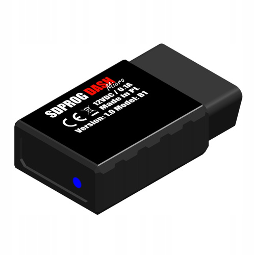 Monitor DASH MICRO B1 OBD2 DPF FAP GPF Diagnostyka LED PlugPlay Kompaktowy do BMW