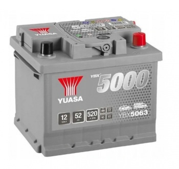 Akumulator Yuasa YBX5063 52Ah 520A P+ 12V