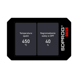 Monitor filtra cząstek stałych SDPROG DASH DPF OBDII OBD2 FAP GPF Turbo / FERIE2026 